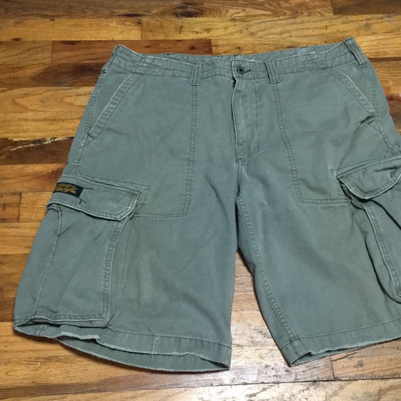 Polo Jeans Company Men’s Cargo  Green Shorts 38 - Picture 2 of 10